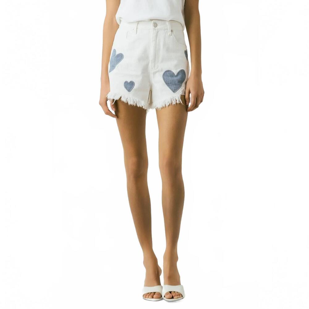 NEW BLANKNYC head in the clouds shorts in white